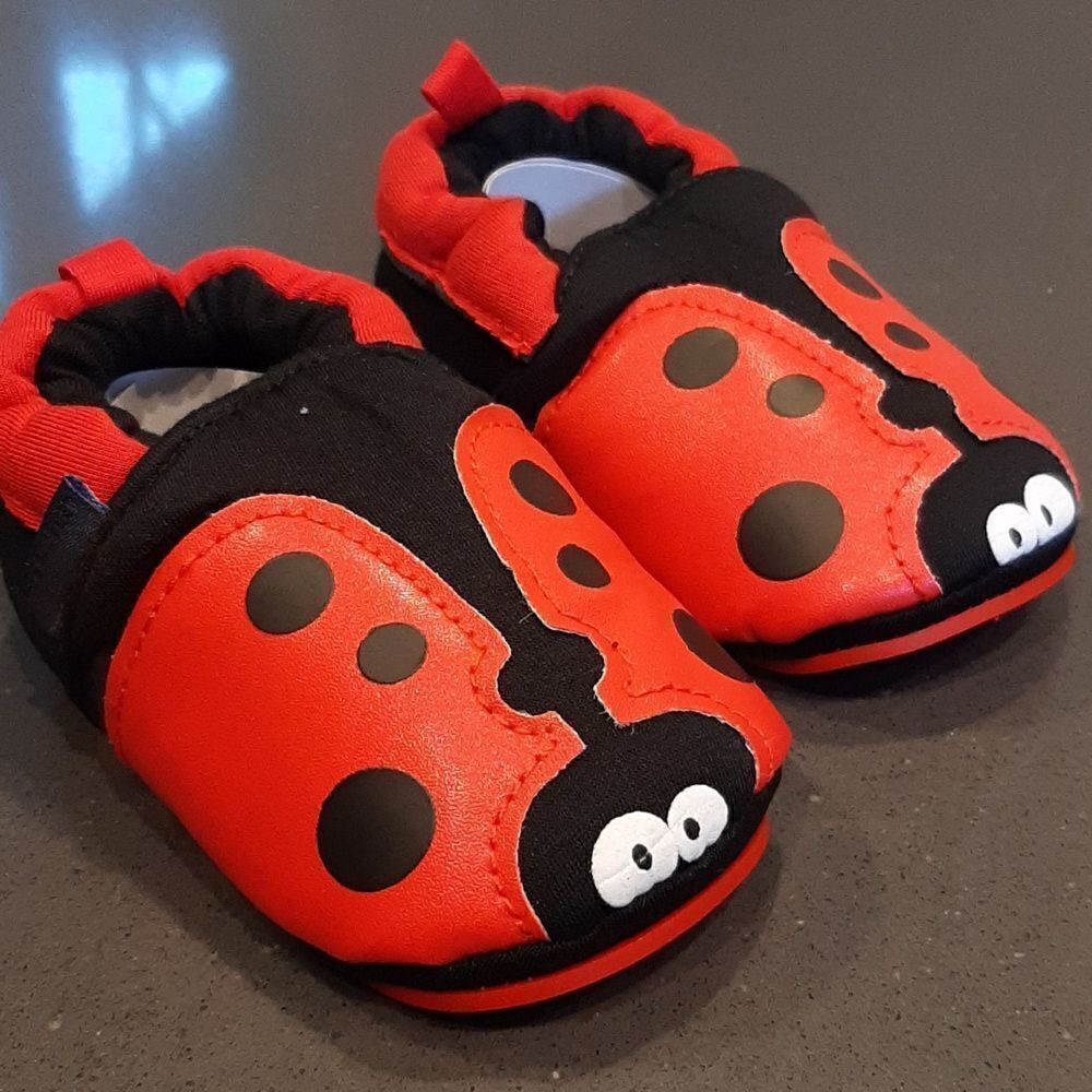 Ladybug Baby/Toddler Slippers. NEW!
